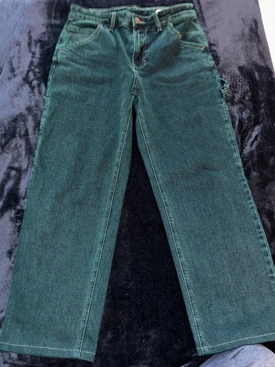 RARE Guess? Originals x Batman Green Denim Carpenter Jeans - Picture 10 of 12